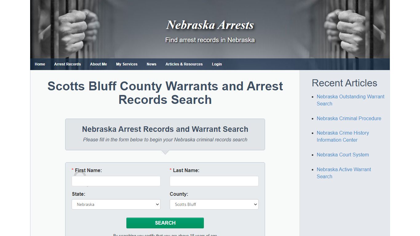 Scotts Bluff County Warrants and Arrest Records Search ...