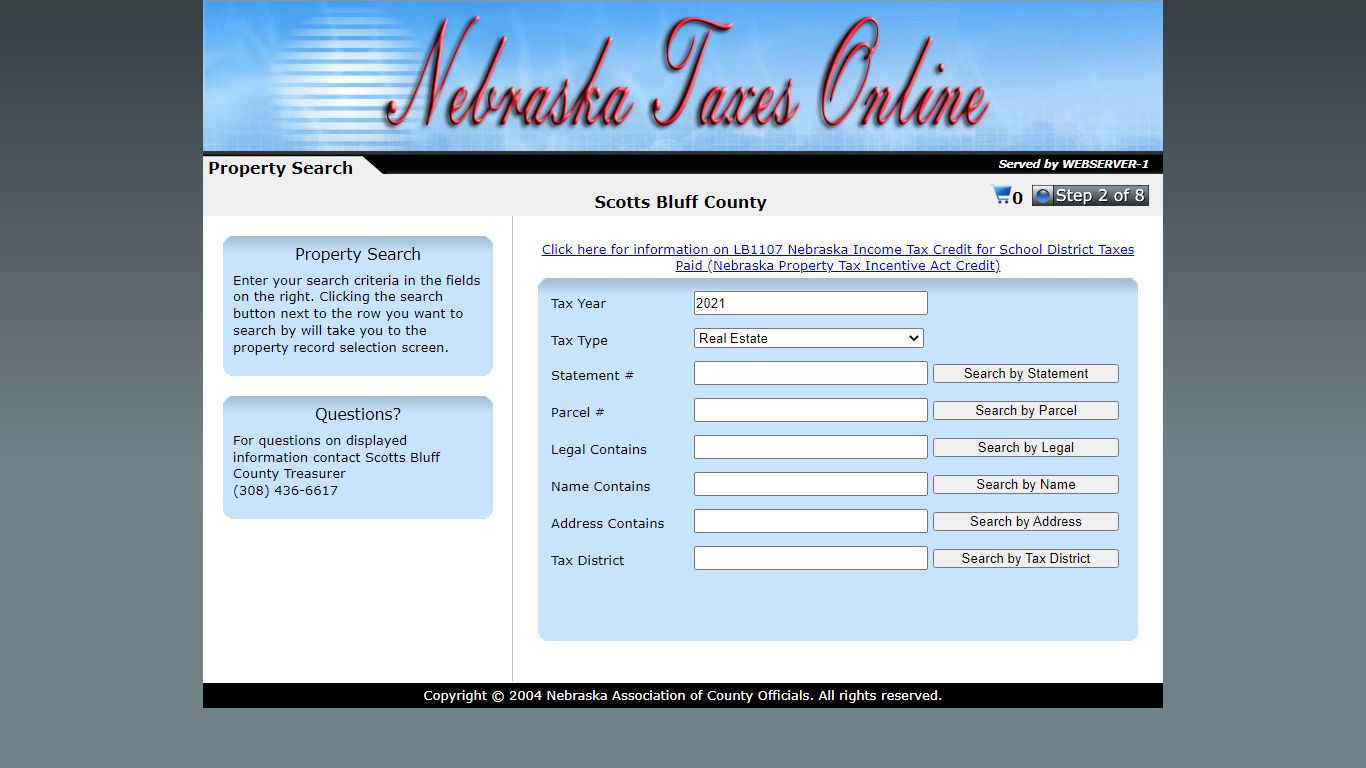 Property Search - Nebraska Taxes Online